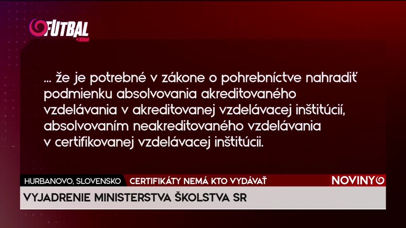 CERTIFIKÁTY NEMÁ KTO VYDÁVAŤ