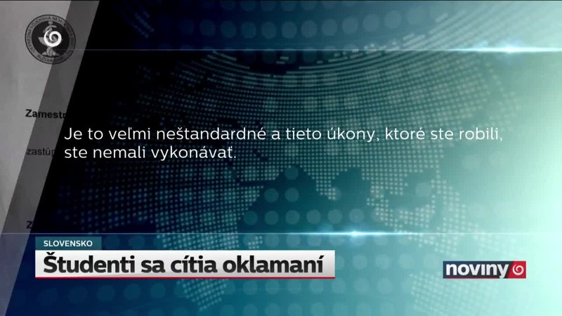 Študenti sa cítia oklamaní