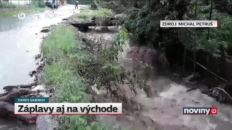 Záplavy aj na východe