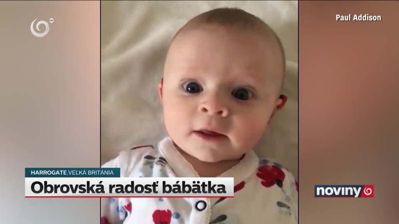 Obrovská radosť bábätka