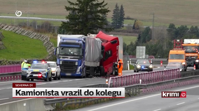 Kamionista vrazil do kolegu