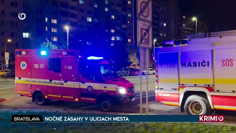 NOČNÉ ZÁSAHY V ULICIACH MESTA