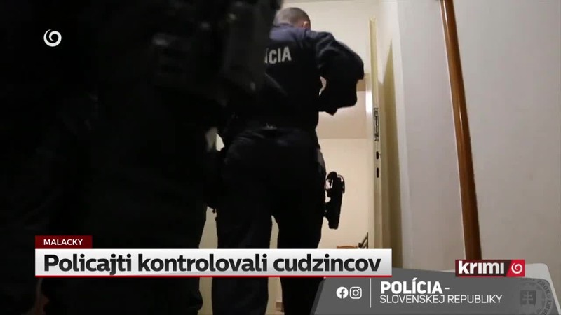 Policajti kontrolovali cudzincov