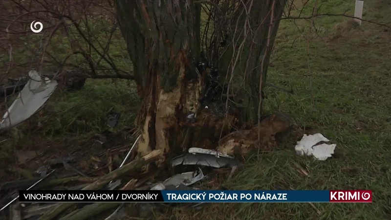 TRAGICKÝ POŽIAR PO NÁRAZE