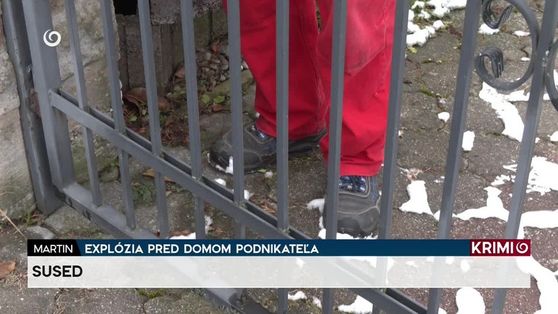 EXPLÓZIA PRED DOMOM PODNIKATEĽA