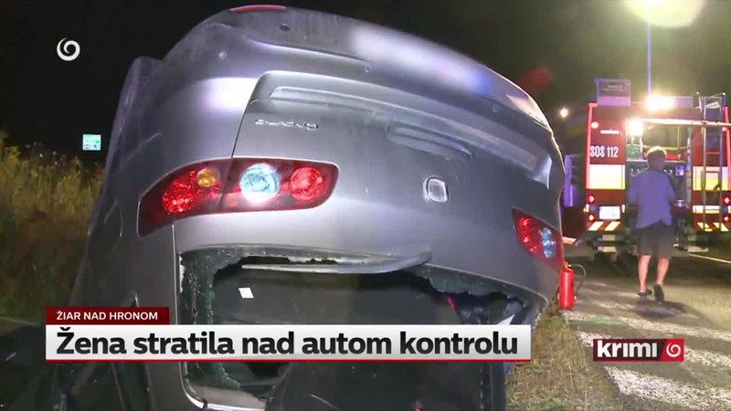Žena stratila nad autom kontrolu