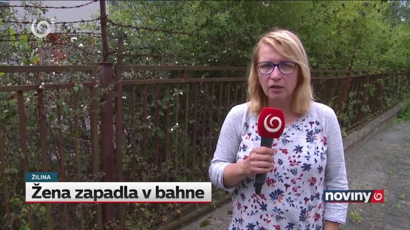 Žena zapadla v bahne
