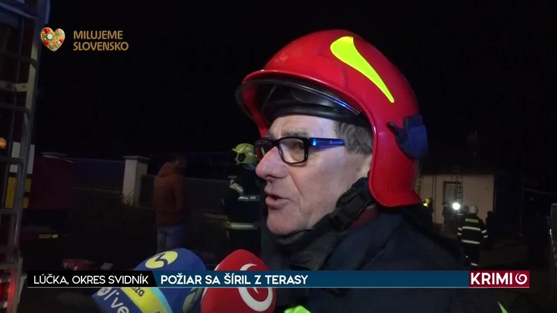 POŽIAR SA ŠÍRIL Z TERASY