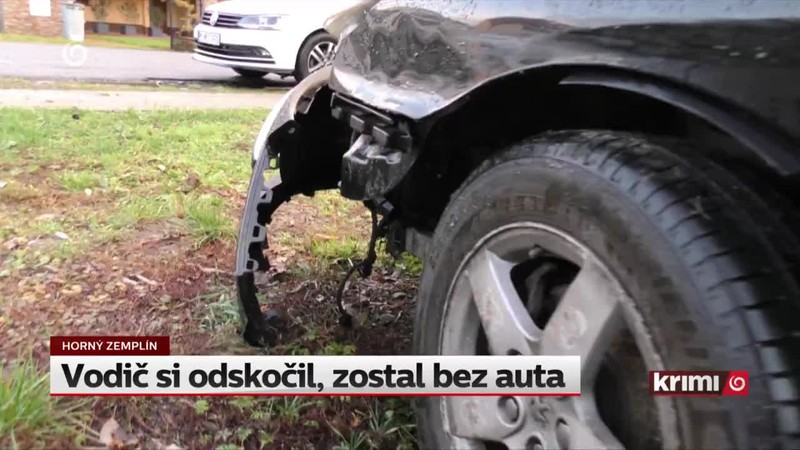 Vodič si odskočil, zostal bez auta