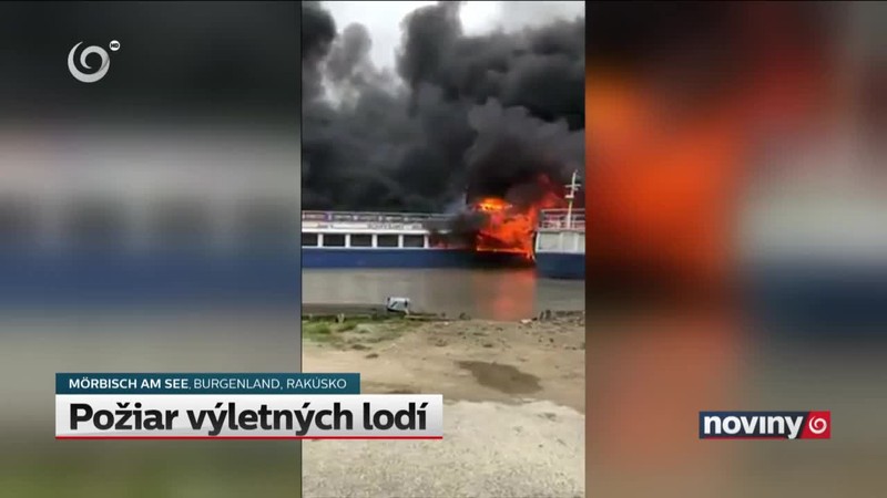 Požiar výletných lodí