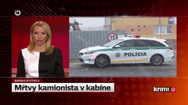 Mŕtvy kamionista v kabíne