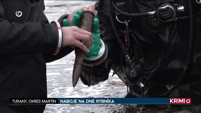 NÁBOJE NA DNE RYBNÍKA