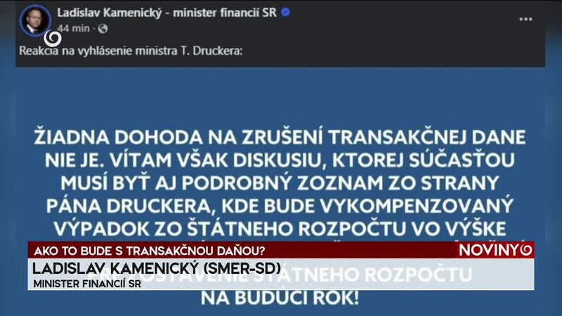 AKO TO BUDE S TRANSAKČNOU DAŇOU?