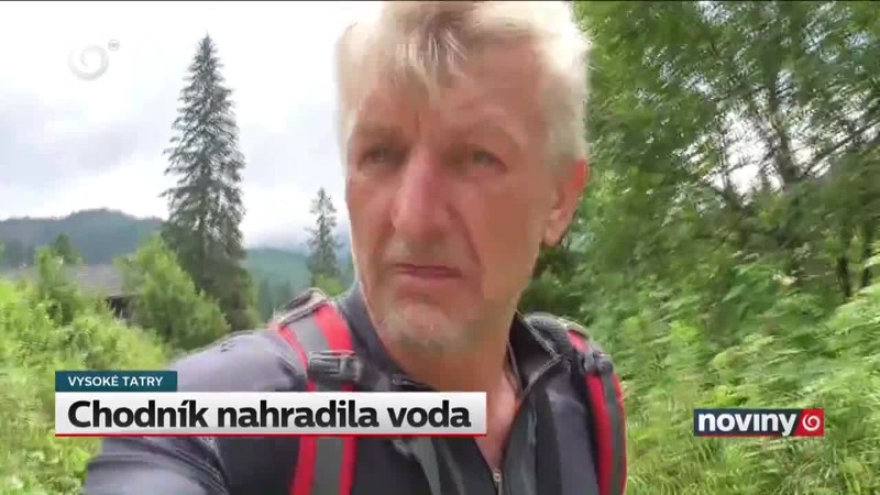 Chodník nahradila voda