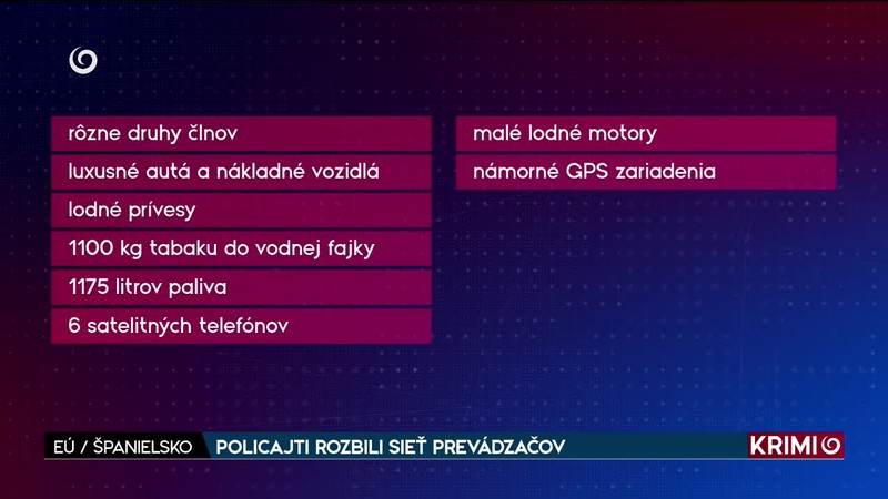 POLICAJTI ROZBILI SIEŤ PREVÁDZAČOV