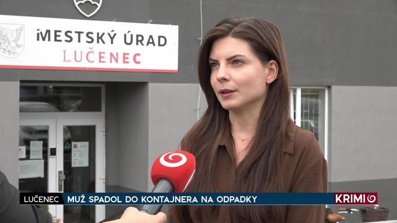 MUŽ SPADOL DO KONTAJNERA NA ODPADKY