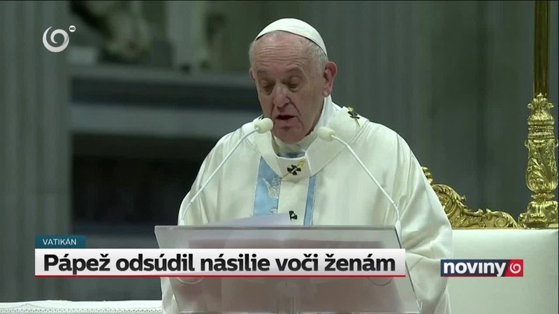 Pápež odsúdil násilie voči ženám