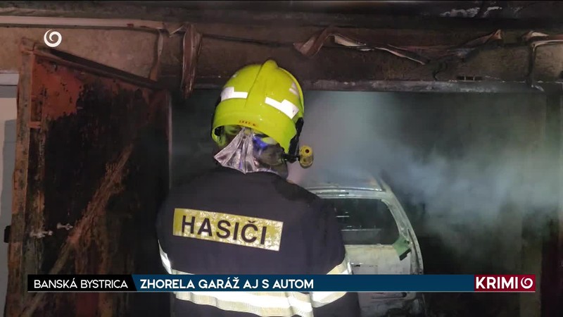 ZHORELA GARÁŽ AJ S AUTOM