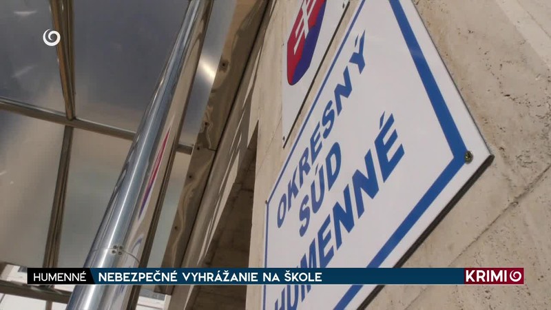 NEBEZPEČNÉ VYHRÁŽANIE NA ŠKOLE