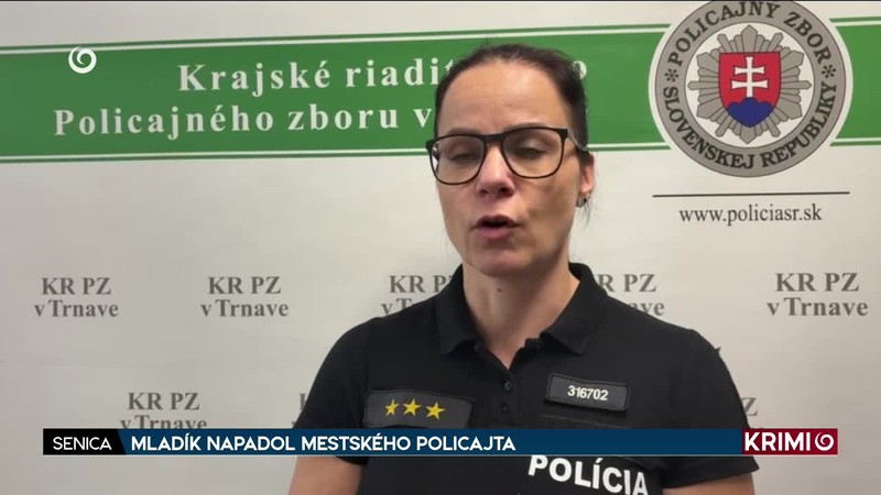 MLADÍK NAPADOL MESTSKÉHO POLICAJTA