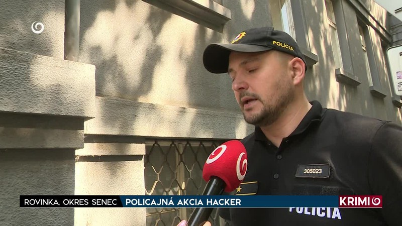 POLICAJNÁ AKCIA HACKER