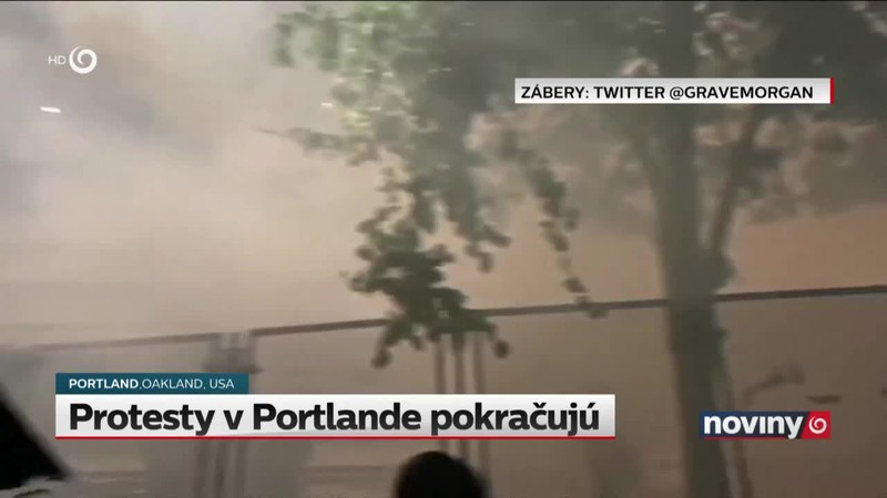 Protesty v Portlande pokračujú