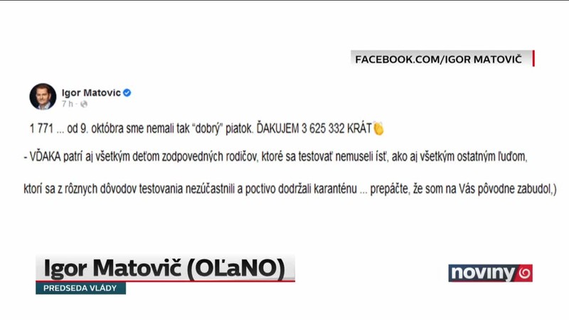 1 771 nových pozitívnych