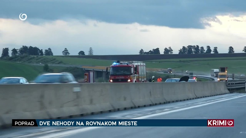 DVE NEHODY NA ROVNAKOM MIESTE