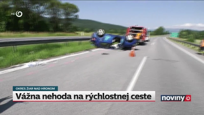 Vážna nehoda na rýchlostnej ceste
