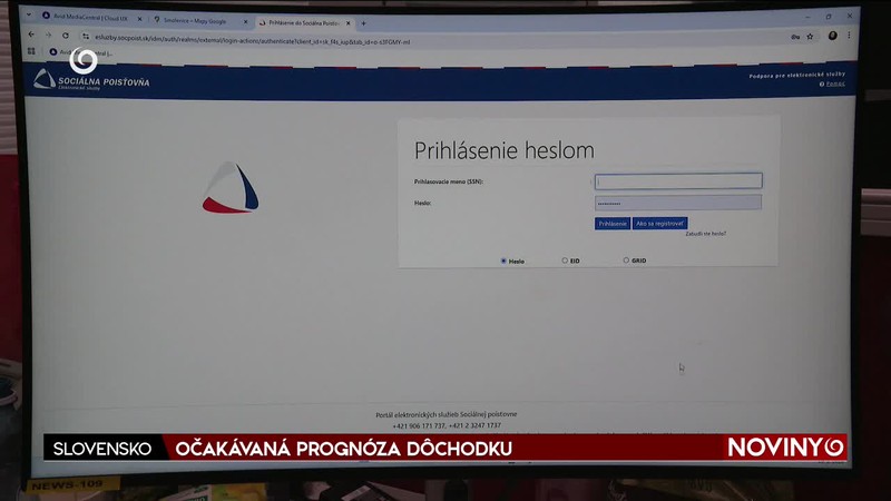 OČAKÁVANÁ PROGNÓZA DÔCHODKU