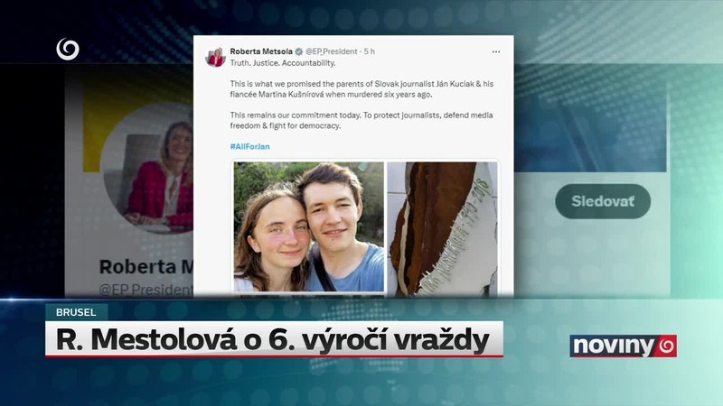 R. Metsolová o 6. výročí vraždy