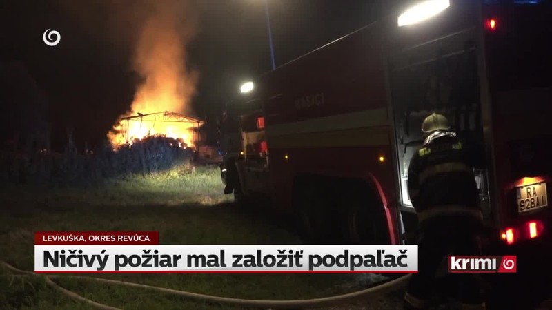 Ničivý požiar mal založiť podpaľač
