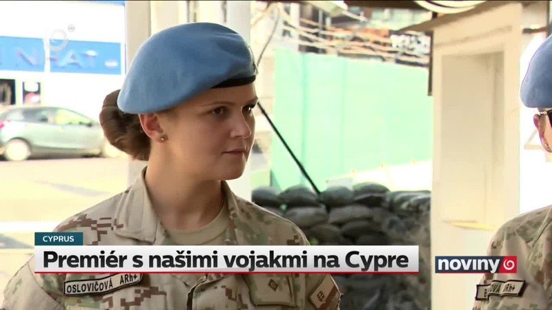 Premiér s našimi vojakmi na Cypre