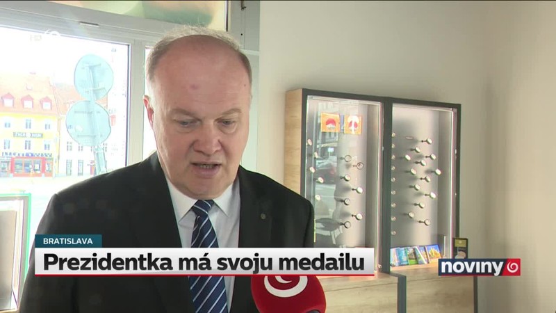 Prezidentka má svoju medailu