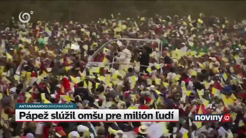 Pápež slúžil omšu pre milión ľudí