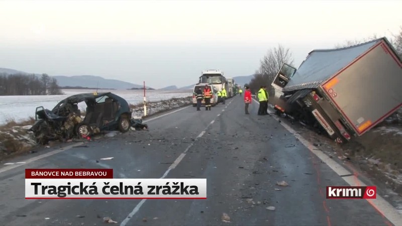Tragická čelná zrážka
