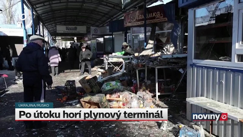 Po útoku horí plynový terminál