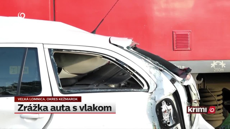 Zrážka auta s vlakom