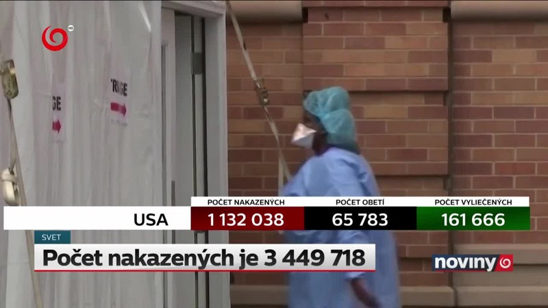 Počet nakazených je 3 449 718