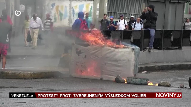 PROTESTY PROTI ZVEREJNENÝM VÝSLEDKOM VOLIEB