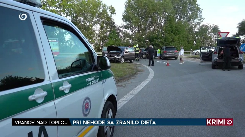 PRI NEHODE SA ZRANILO DIEŤA