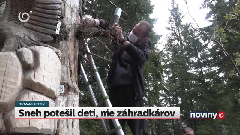 Sneh potešil deti, nie záhradkárov