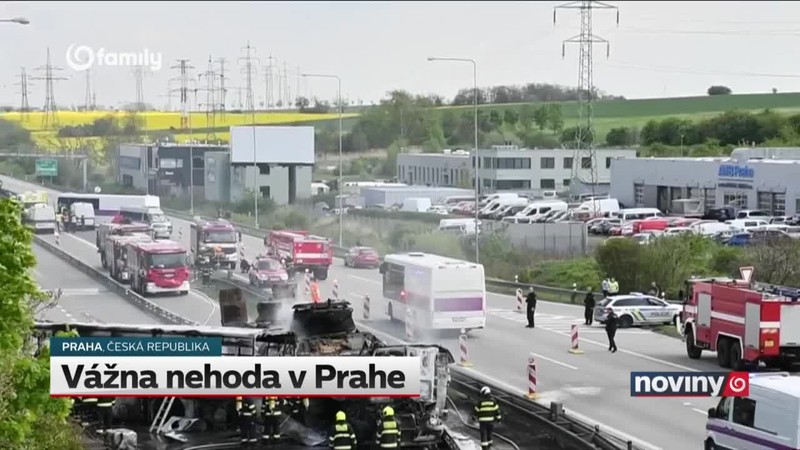 Vážna nehoda v Prahe