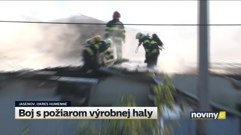 Boj s požiarom výrobnej haly