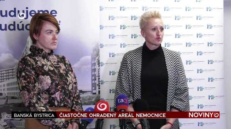 ČIASTOČNE OHRADENÝ AREÁL NEMOCNICE