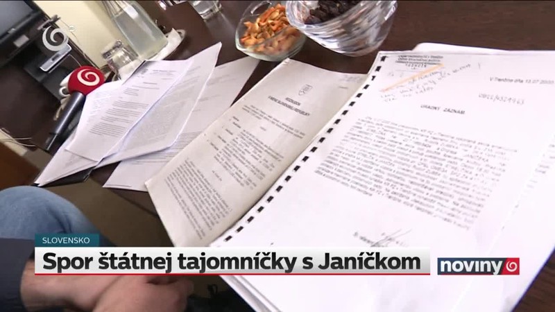 Spor štátnej tajomníčky s Janíčkom
