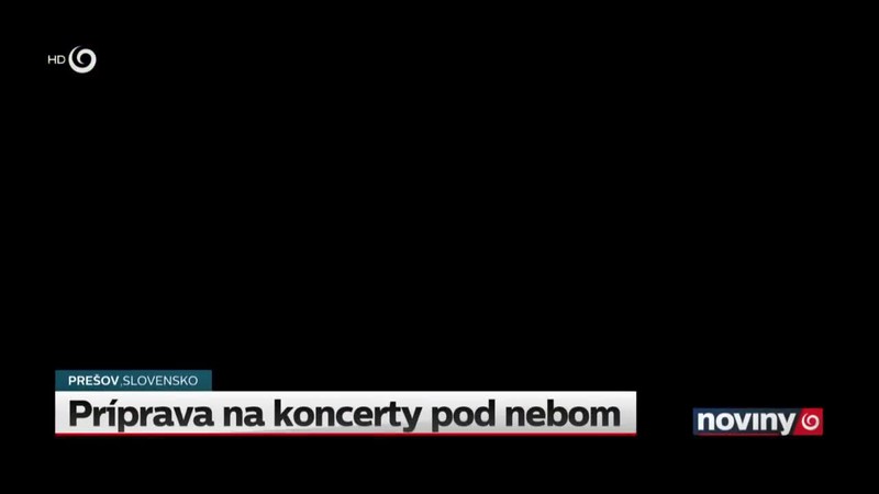Príprava na koncerty pod nebom