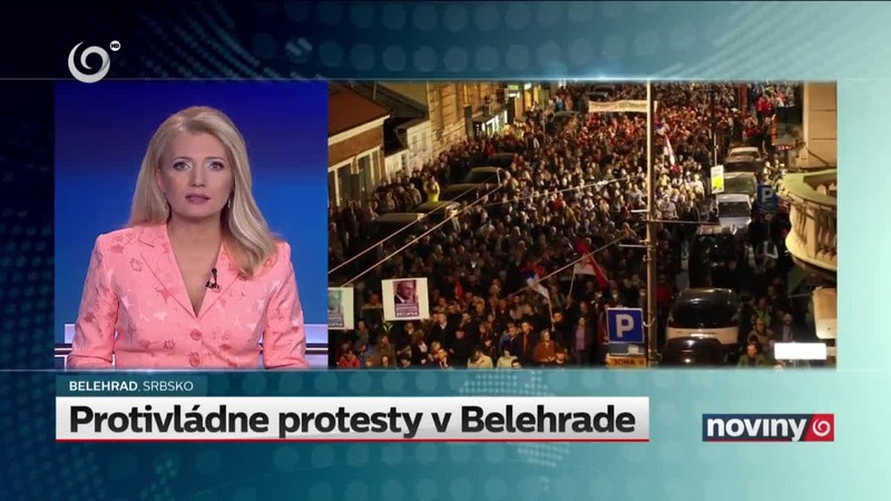 Protivládne protesty v Belehrade