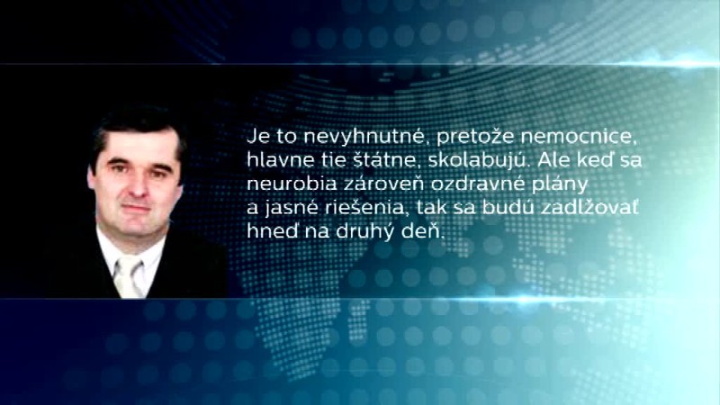 Oddlžovanie nemocníc bude stáť 600 miliónov eur