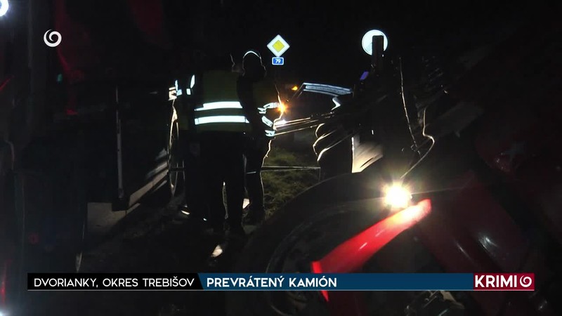 PREVRÁTENÝ KAMIÓN